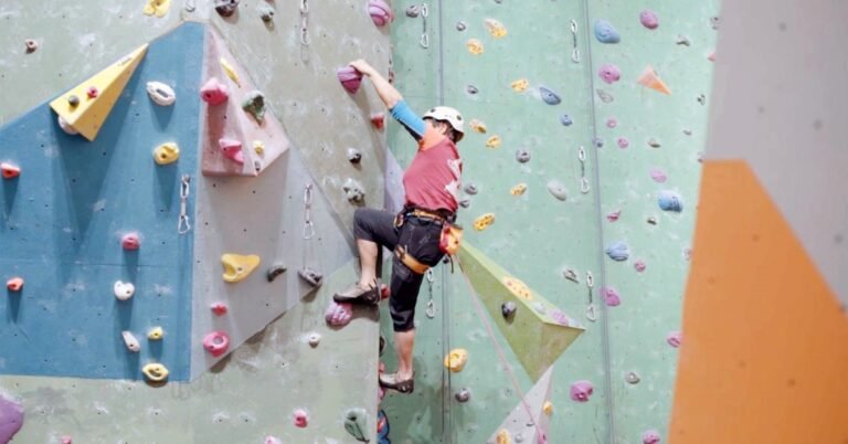 Climb at the Reach Climbing Wall 768x402